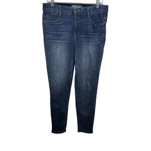 Democracy Ab Solution Jegging Jeans Size 10 Dark Wash Stretch Mid Rise Slim Fit‎